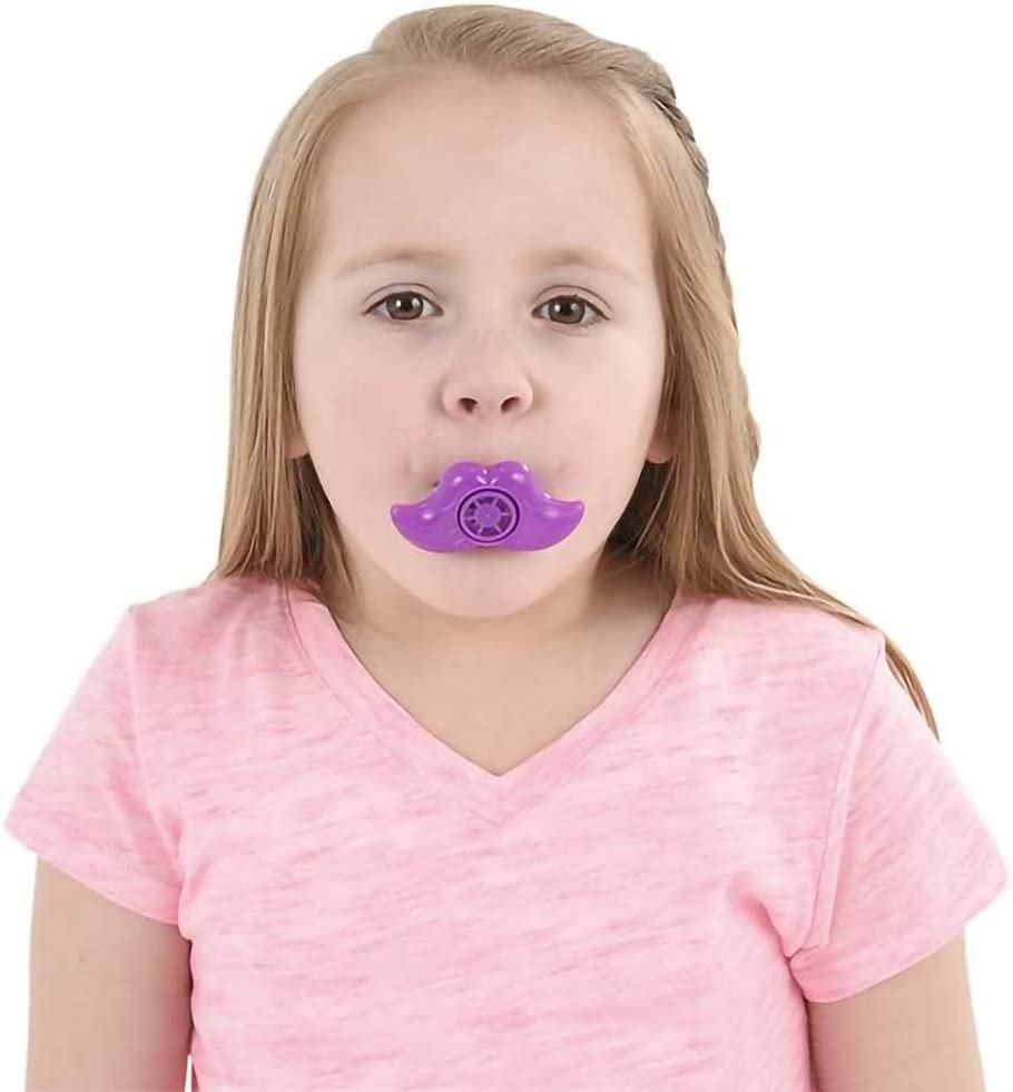 Mustache Lip Whistles for Kids, Bulk Pack of 48, Durable Plastic Noise Maker Party Whistles, Bright Assorted Colors, Birthday Party Favors, Goodie Bag Fillers, Treasure Box Prizes