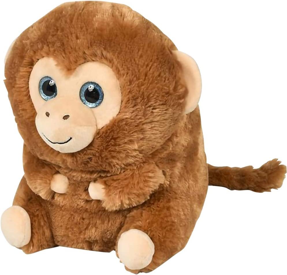 ArtCreativity Belly Buddy Monkey, 10 Inch Plush Stuffed Monkey, Super Soft and Cuddly Toy, Cute Nursery Décor, Best Gift for Baby Shower, Boys and Girls Ages 3+
