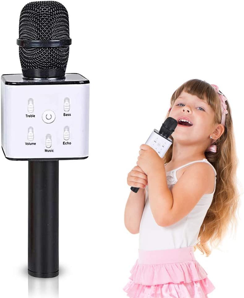 Art + Sound Karaoke Silver Wireless Microphone & Speaker