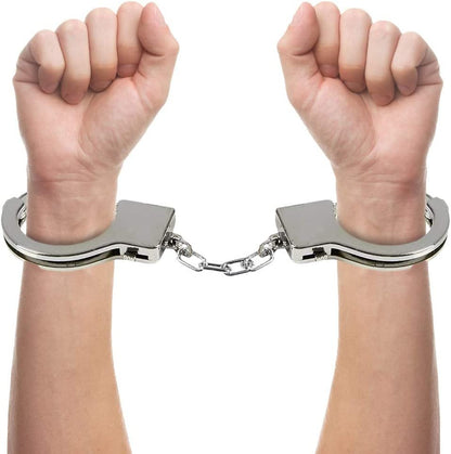 ArtCreativity Plastic Play Handcuffs for Kids, Set of 6, Pretend Play Toy Handcuffs with 2 Keys, Stage or Costume Prop, Fun Party Favor, Goodie Bag Filler, Gift for Boys and Girls