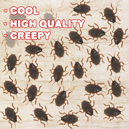 ArtCreativity Cockroach Toys for Kids, Set of 72, Fake Cockroaches with Realistic Look, Roach Prank Toys for Boys and Girls, Creepy Halloween Decorations, Unique Animal Party Favors for Children