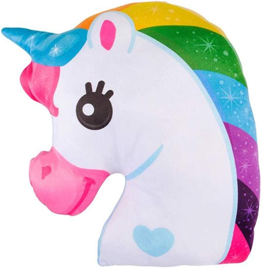 15" Unicorn Magical Plush Pillow - Soft and Cuddly Rainbow Color Pillow for Kids - Home Decor, Birthday Party, Room Decors