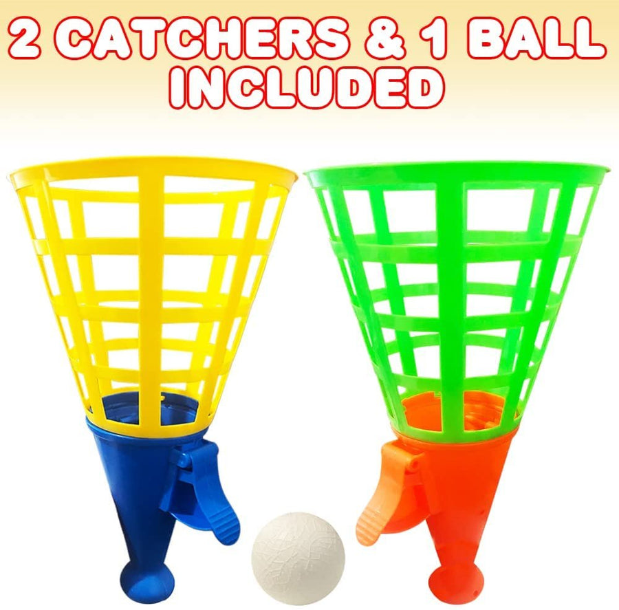 ArtCreativity Large Pop and Catch Game Set, Includes 2 Shooters and 1 Ball, Outdoor Games for Adults and Family, Outdoor Toys for Kids for Hours of Backyard, Lawn, and Camping Fun