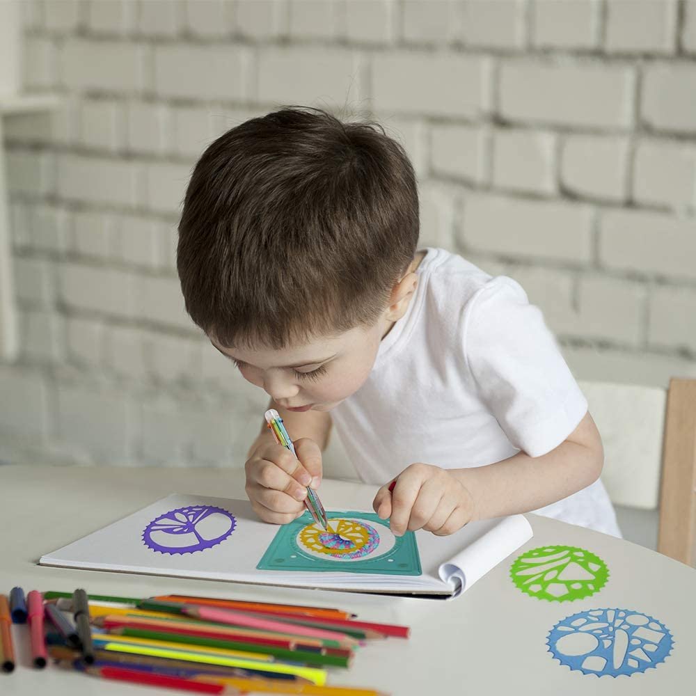 ArtCreativity Spiral Drawing Art Set for Kids - 7 Piece Kit