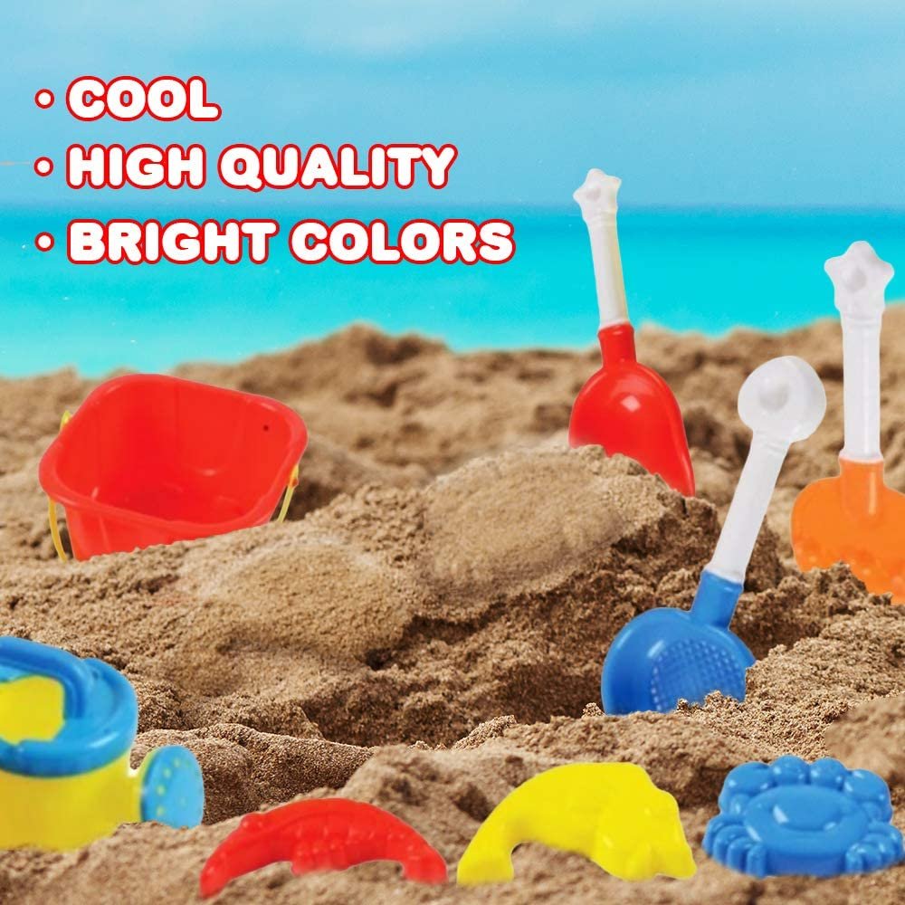 25-Piece Castle Bucket Sand Pool for Playing with Beach Bucket