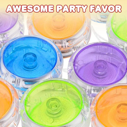 ArtCreativity Color Tinted Crystal Yoyos for Kids, Pack of 12, Plastic Yo-Yo Toys in Assorted Colors, Fun Birthday Party Favors, Goodie Bag Fillers, Holiday Stocking Stuffers, Classroom Prizes