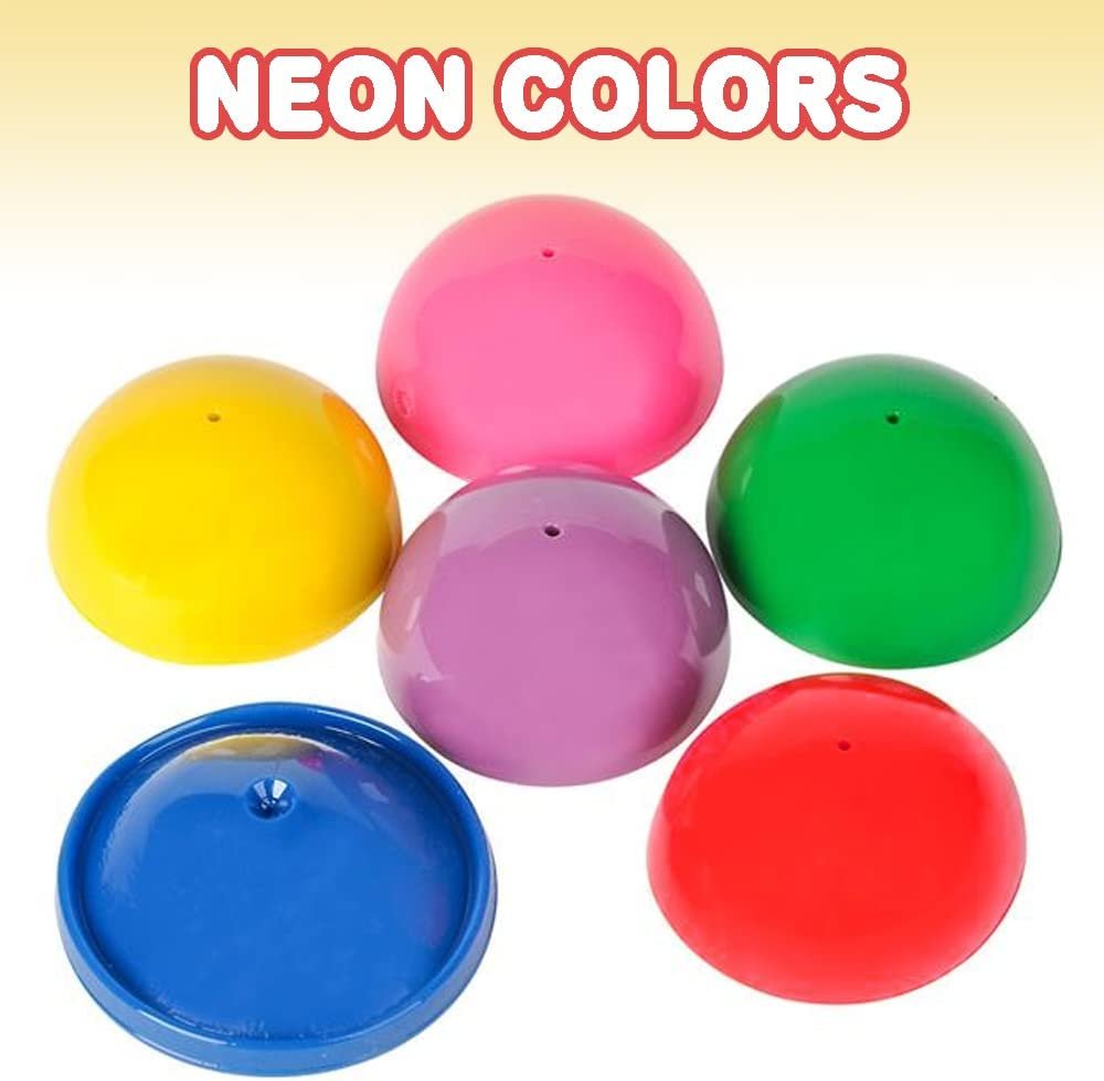 2" Rubber Pop Up Popper Toys - Pack of 12 - Assorted Colors - Ideal Impulse Item - Dropper Popper Toy - Great Small Game Prizes, Party Favor and Gift Idea for Boys and Girls Ages 3+