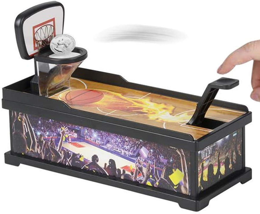 Basketball Shot Coin Bank for Kids, Fun Money Savings Piggy Bank for Loose Change, Cool Office Desk Sports Decoration, Best Birthday Gift for Boys and Girls
