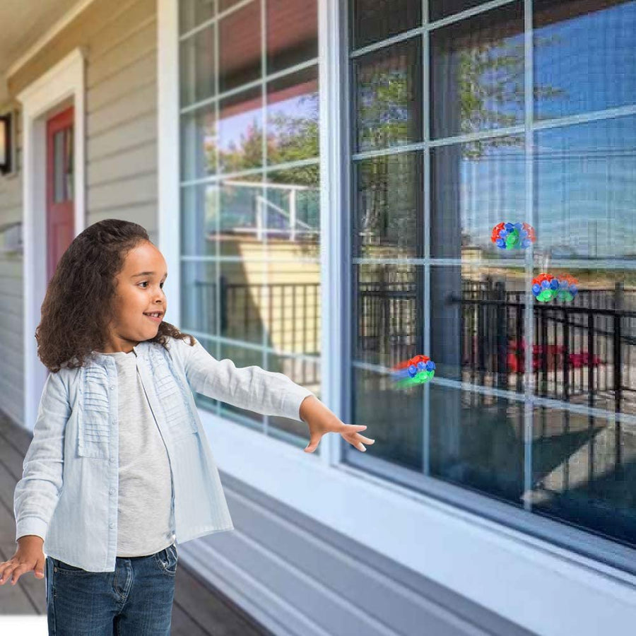 Suction Ball Toys for Kids, Set of 12, Toss and Stick Balls with Mini Suction Cups, Tossing Toys for Indoor and Outdoor Play, Fun Birthday Party Favors for Boys and Girls