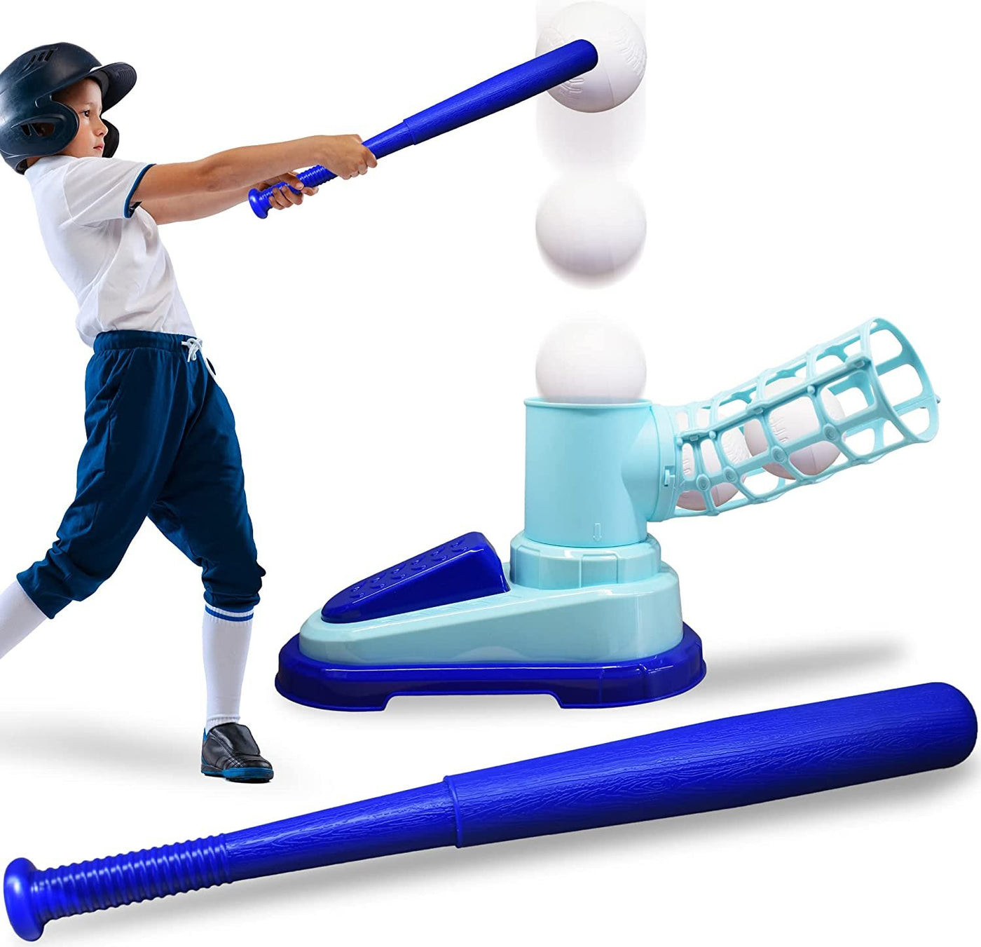 Baseball Pitching Machine for Kids, Baseball Batting Machine Toy with ...