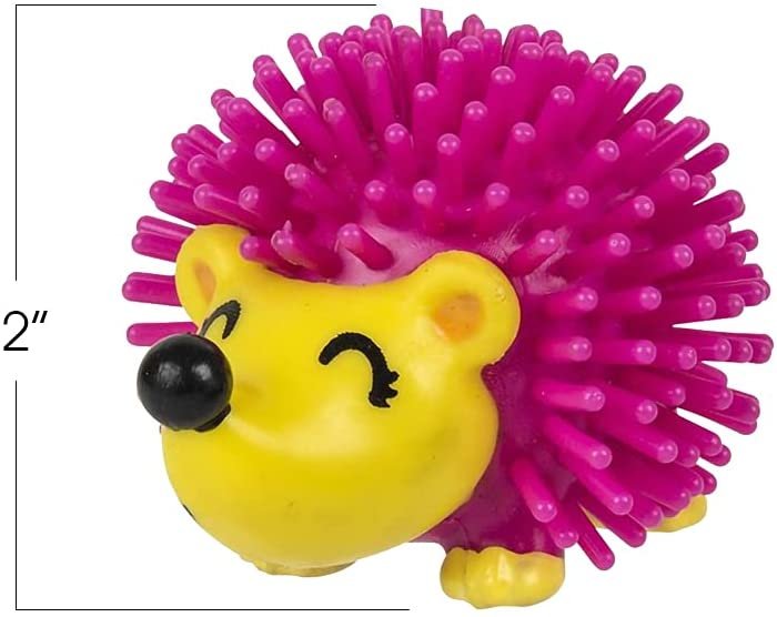 Spiky Hedgehog Balls for Kids, Bulk Pack of 24, Soft Spiky Porcupine Sensory Balls in Various Vibrant Colors, Calming Sensory Fidget Toys for Autistic Children, Fun Birthday Party Favors