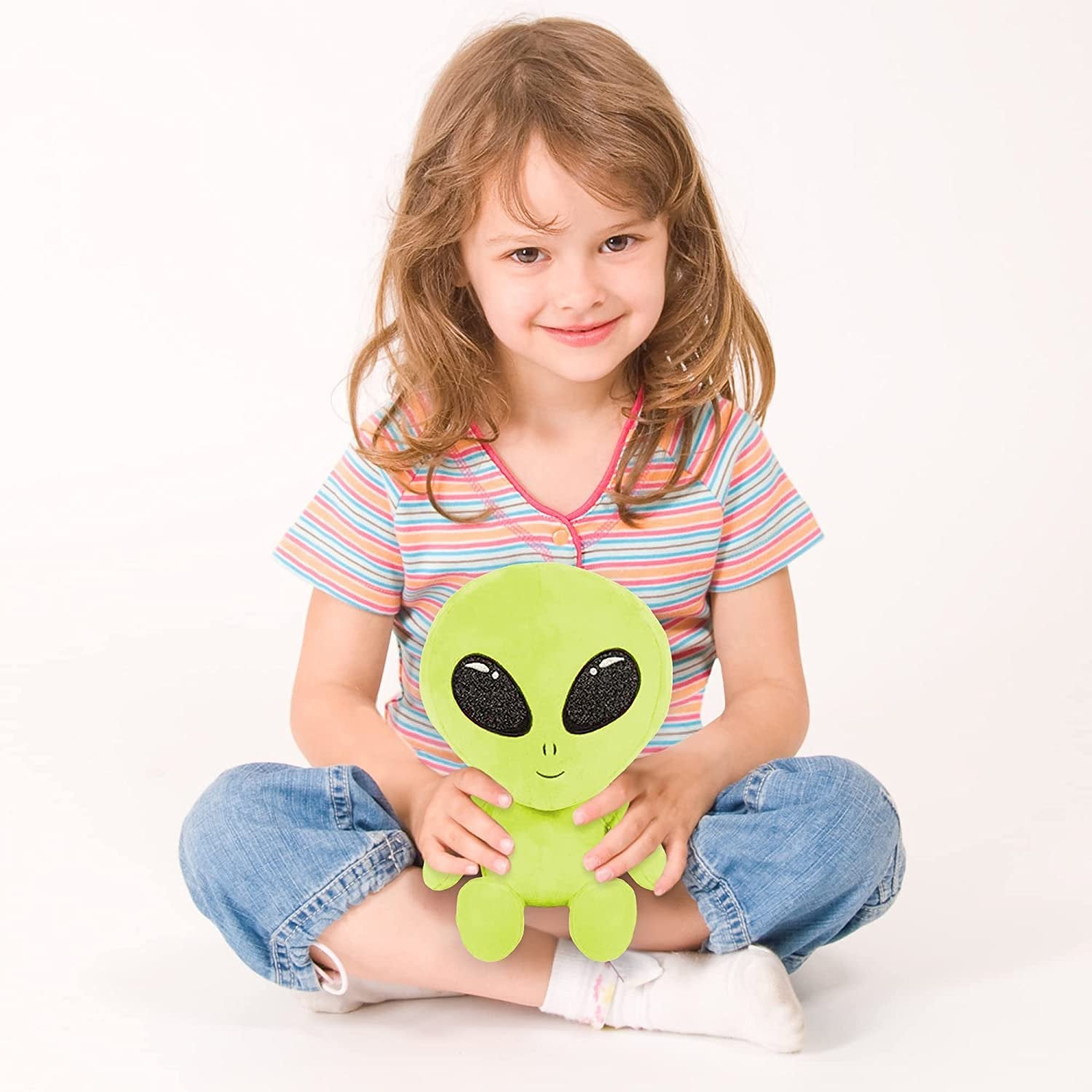 Plush Alien Stuffed Toys for Kids, Set of 3, Super Soft Stuffed Space Toys in Vibrant Colors, Galaxy Party Decorations, Outer Space Party Favors, Huggable Space Alien Gifts for Kids