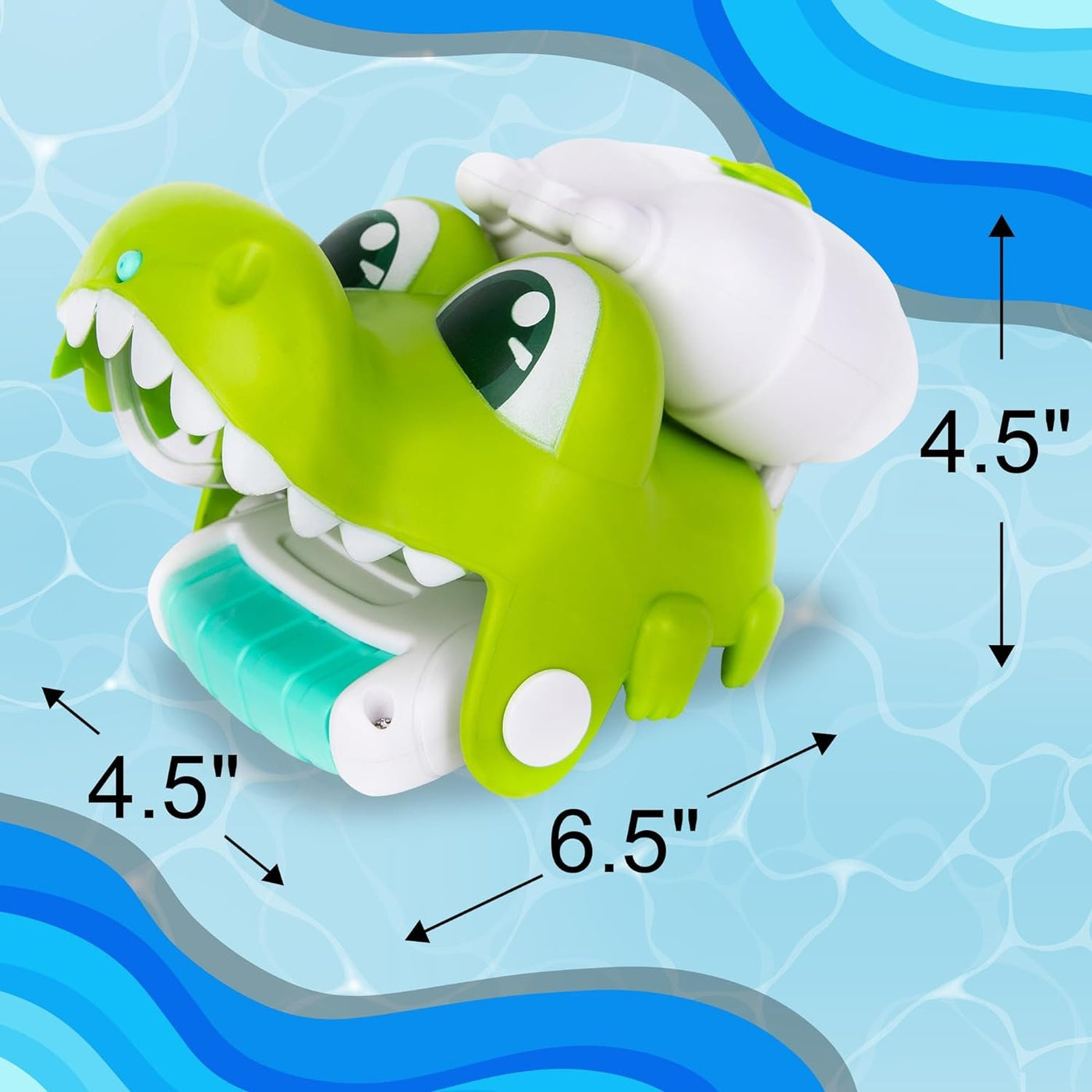 Squirt Toy Wrist Gun - Set of 2 Animal Water Guns - Small Water Guns for Kids - 1 Crocodile and 1 T-Rex Design - Water Squirt Toy for Kids - Squirt Guns for Bath or Outdoor Summer Fun