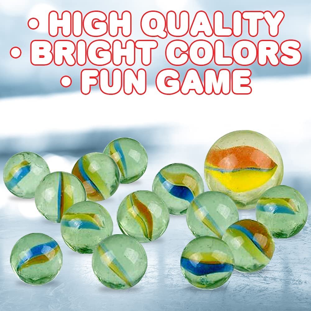 Marble Game Sets, Pack of 12, Include 14 Marbles and 1 Shooter Per Pack, Classic Marbles for Kids, Fun Indoor and Outdoor Toys, Great Party Favors and Goodie Bag Fillers