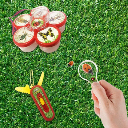 ArtCreativity Assorted Insect Bug Viewer Set of 2 for Kids Age 5+, Includes Magnifier, Holder & Multi-Tool, Assorted in Color, Style May Vary, STEM Educational Toy, Great Gift for Birthday & Holiday