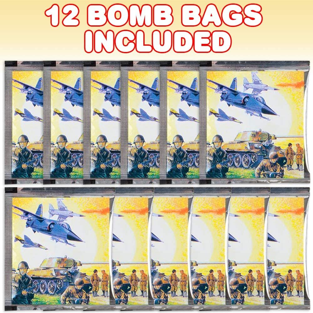 Classic Bomb Bags, Set of 12, Fun Prank Toys for Kids and Adults, Noisemaker Toys for Teens, Unique Birthday Party Favors and Goody Bag Fillers, Outdoor Toys for Boys and Girls