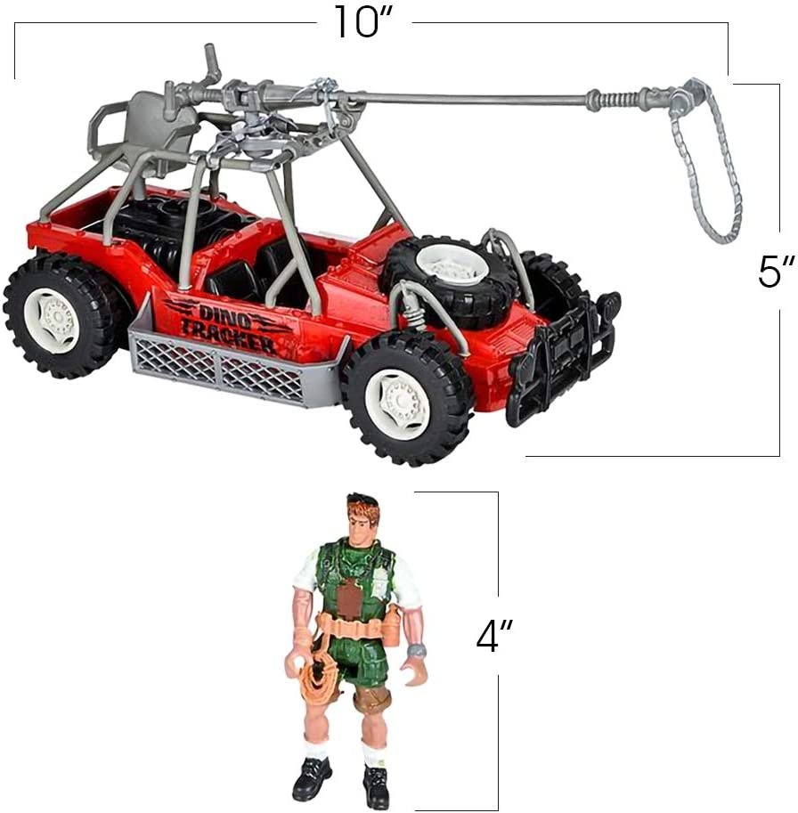 Dino Dune Buggy Set, Cool Toy Car with Explorer Action Figure, Unique Dinosaur Toys for Boys and Girls, Pretend Play Kids’ Toys, Best Birthday and Holiday Dinosaur Gifts