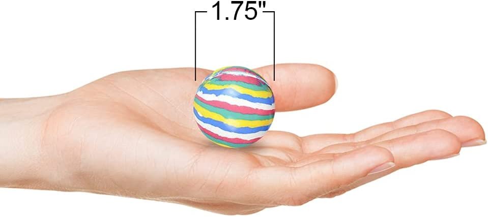 ArtCreativity Hi-Bounce Balls Assortment for Kids, Set of 12 Bouncing Balls, Variety of Colors and Designs, Extra-High Bounce, Fun Birthday Party Favors, Goodie Bag Fillers