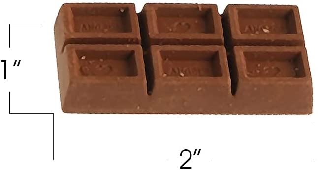 ArtCreativity Scented Chocolate Bar Erasers, Set of 36, Rubber Candy Bar Erasers with a Delicious Scent, Cool Back to School Supplies, Classroom Prizes, and Stationery Party Favors for Kids