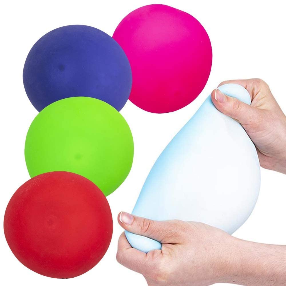 ArtCreativity Stretchy Stress Gummi Ball, Stress Relief Fidget Sensory Toy for Autistic Children, Anxiety, and ADHD, Spongy Squeeze Toy Party Favors, Goodie Bag Fillers for Kids, 1 PC- Colors May Vary
