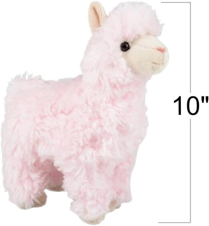 ArtCreativity Pink Alpaca Plush Toy, 1PC, Stuffed Alpaca Stuffed Toy for Kids, Soft and Cuddly Animal Plush with Hard Plastic Eyes, Cute Valentines Day Gift for Her, Bedroom or Nursery Décor