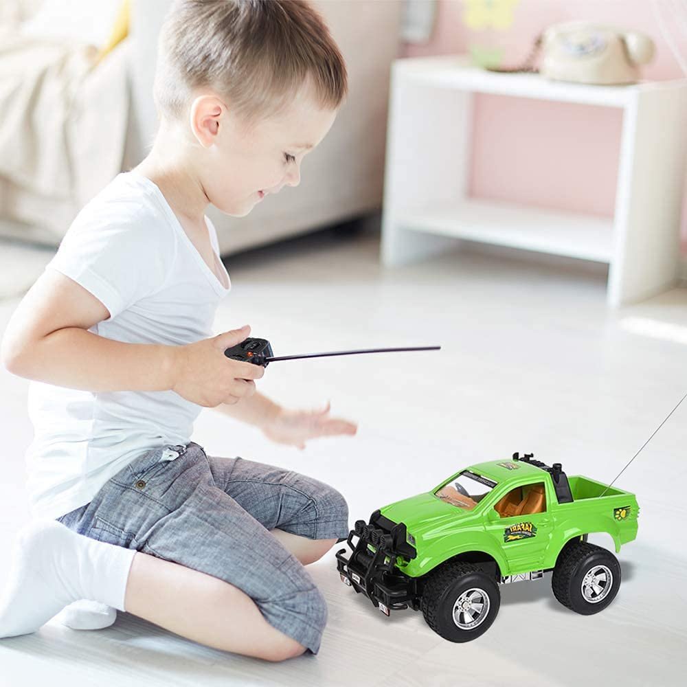 ArtCreativity Remote Control Safari Monster Truck, Safari RC Toy Car, Battery Operated, Unique Birthday Gift for Boys and Girls, Large Carnival Game Prize