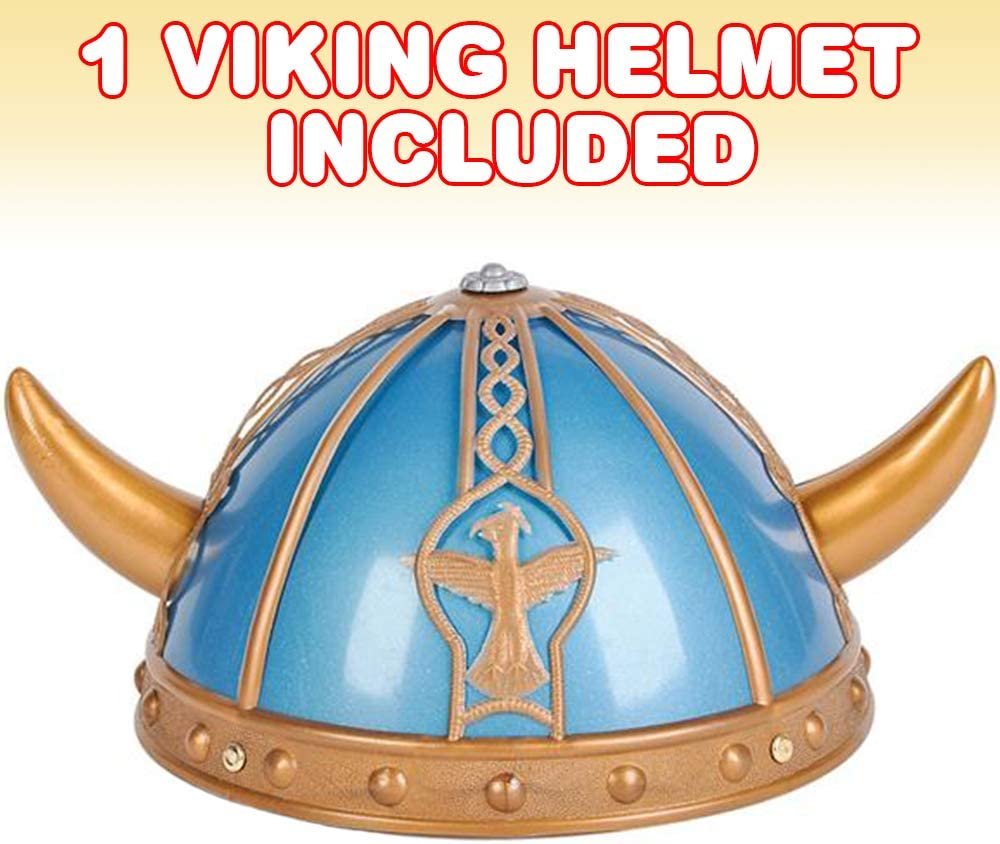 Viking Helmet for Kids and Adults, 1PC, Viking Costume Helmet with Classic Horn Design, Viking Costume Prop for Halloween, Dress Up Parties, and Photo Booth, Unique Birthday Hat…