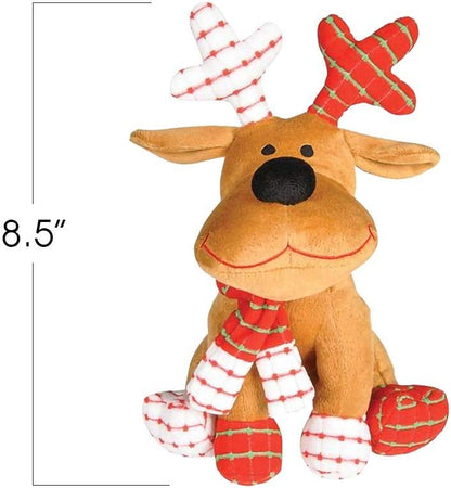 ArtCreativity Plush Christmas Moose, 8.5 Inch Adorable Holiday Stuffed Animal Toy with Scarf, Super Soft and Cuddly, Cute Christmas Decorations for Home and Office, Great Gift Idea