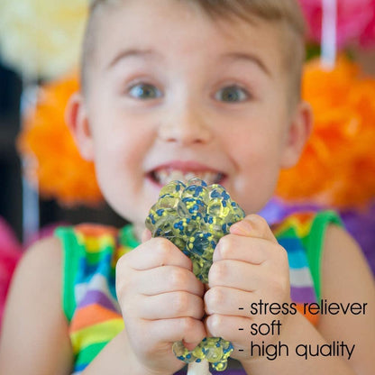 ArtCreativity Mesh Squeeze Bead Balls for Kids, Set of 4, Squeeze Toys in Assorted Colors for Anxiety Relief and ADHD - Fun Birthday Party Favors, Goodie Bag Fillers, Treasure Box Prizes for Classroom
