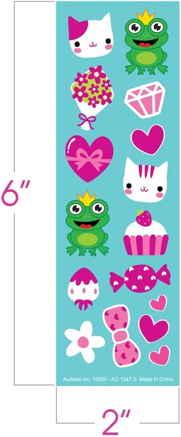 Valentines Day Stickers for Kids, 100 Sheets with Over 1,600 Valentine Stickers and Treats, Party Favors for Boys, Girls, and Toddlers, Goodie Bag Fillers