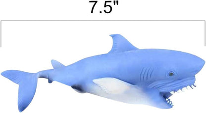 ArtCreativity Stretchy Sand Filled Shark Toys, Set of 2, Stress Relief Toys for Kids and Adults, Underwater Party Supplies, Unique Aquatic Party Favors, Fun Good Behavior Incentives