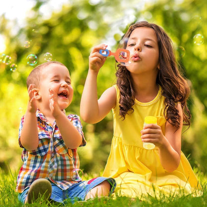 ArtCreativity 6-Piece Bubble Toys Set for Kids, Bubble Blowing Play Set with 5 Assorted Wands and Bubble Solution, Outdoor Toys for Boys, Girls, Summer, and Backyard Fun, Bubble Toy Gifts for Children