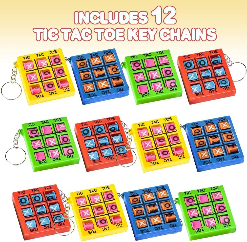 4 TIC TAC TOE KEY RINGS