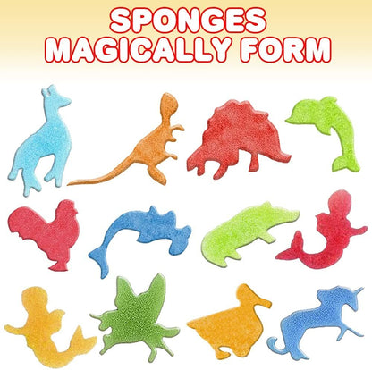ArtCreativity Magic Growing Animal Capsules, 6 Theme Packs with 12 Capsules Each - Unicorn, Mermaid, Dinosaur, Sea Life Animal, Wild Animal, Farm Animal- Magic Grow Water Toys Party Favor Set for Kids