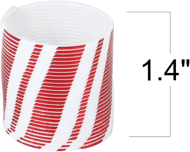 ArtCreativity Candy Cane Coil Springs, Set of 12, Plastic Christmas Magic Coil Springs, Great Holiday Stocking Stuffers, Xmas Party Favors, Fun Holiday Prizes and Goodie Bag Fillers for Kids