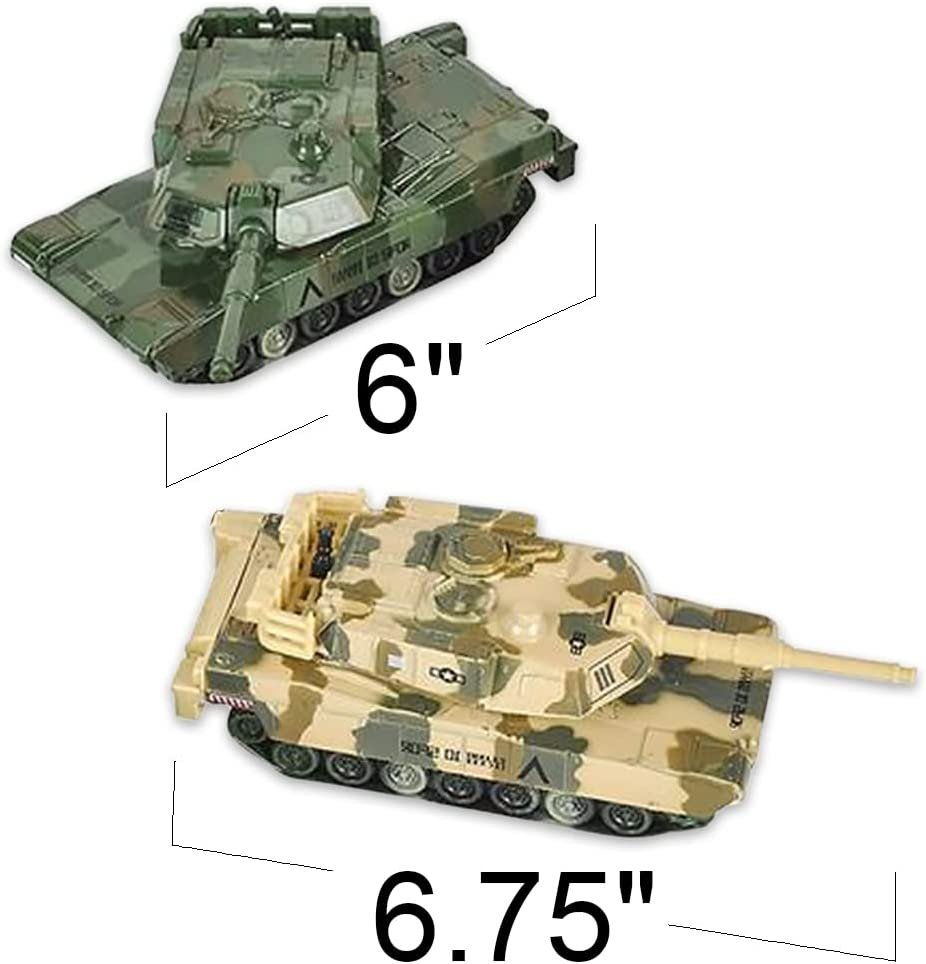 Pull Back Tank Toys, Set of 3, Diecast Tank Military Toys in Camouflag ·  Art Creativity