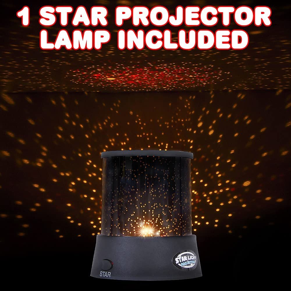 Star Light Projector Lamp, 1pc, Galaxy Light Projector with Mesmerizing Colors, Unique Night Light for Kids Room, Battery Operated Galaxy Projector for Bedroom or Living Room