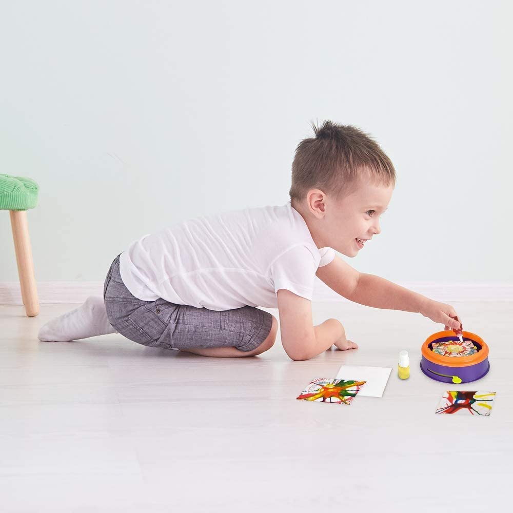 Swirl Painting Kit for Kids, Magic Spin Art Machine Set with