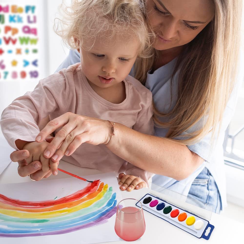 ArtCreativity Watercolor Paint Set for Kids, Set of 12, 8-Colors Paint ·  Art Creativity