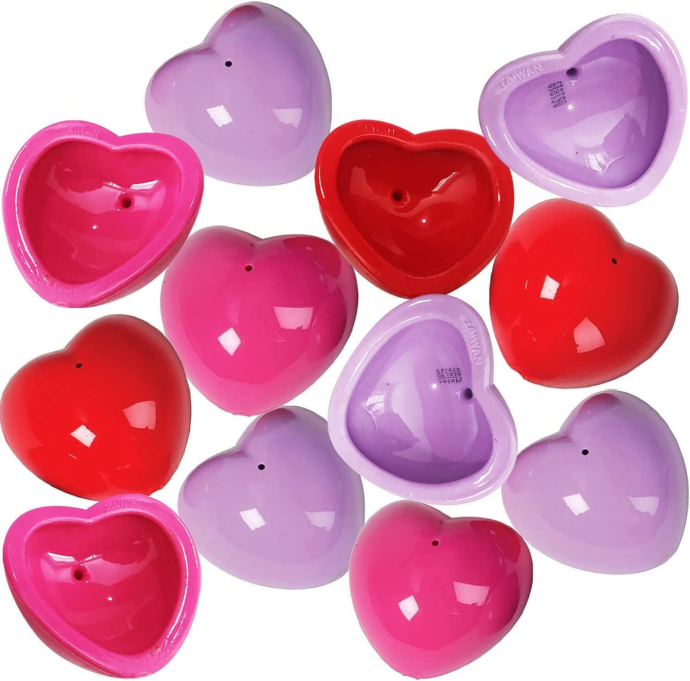 Heart Poppers, Easter Basket Stuffers, Pack of 12, Pop-Up Half Ball Toys, Old School Retro 90s Toys for Kids, Fidget Toy Birthday Party Favors, Goodie Bag Fillers Boys and Girls