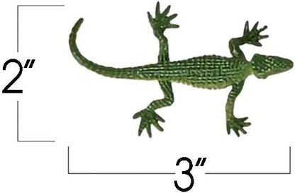 ArtCreativity Rainforest Lizards Figurines Toys Set, Pack of 24, Mini Plastic Realistic Looking Rain Forest Lizards Figures, Birthday Party Favors, Goodie Bag Fillers, for Boys and Girls