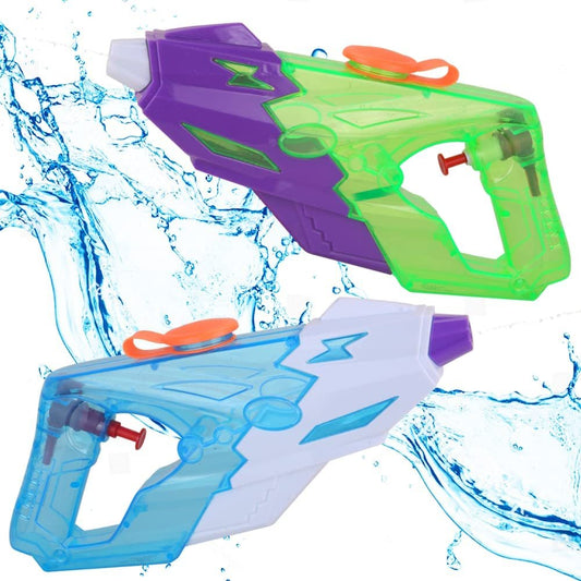 ArtCreativity Water Blasters, Set of 2, Water Squirt Guns for Kids in Vibrant Colors, Futuristic Water Shooting Pistols, Toys for Swimming Pool, Beach and Outdoor Summer Fun