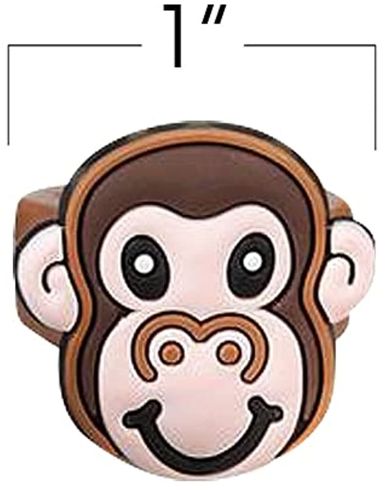 Zoo Animal Rubber Rings for Kids, Pack of 12, Adorable Kids Jewelry for Little Girls and Boys, Fun Assorted Colors, Skin-Safe Silicon, Zoo Party Favors, Goodie Bag Fillers
