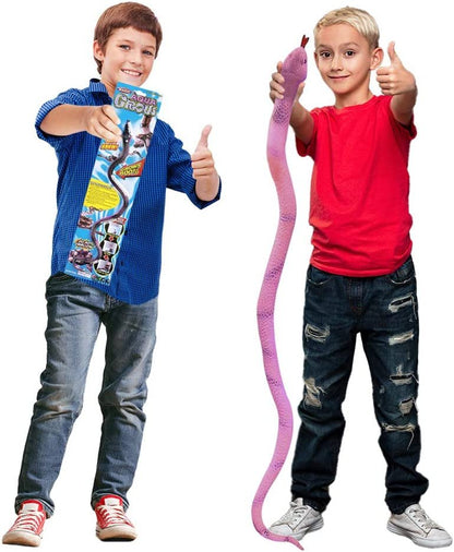 ArtCreativity Jumbo Growing Snake, Set of 2, Grows Up to 6X The Size, Reptile Zoo Birthday Party Favors for Kids, Science Educational Toys for Children, Great Birthday Gift