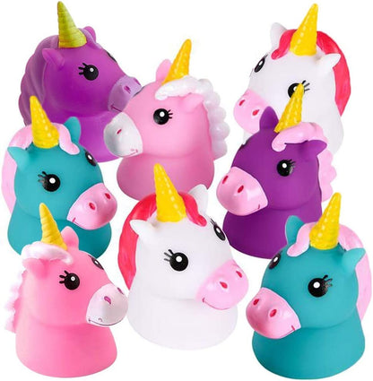 ArtCreativity Unicorn Water Squirt Toys for Kids, Pack of 12, Unicorn Birthday Party Favors, Bath Tub and Pool Toys for Children, Safe and Durable Squirters, Goodie Bag Stuffers