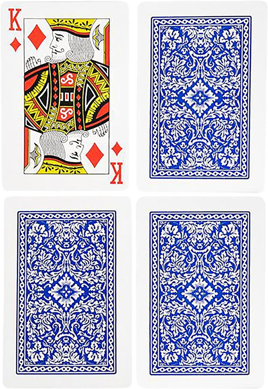 Gamie Jumbo Playing Cards Deck - 3"es X 5"es - Oversized Big Poker Card Set - Huge Casino Game Cards for Kids, Men, Women and Seniors - Great Novelty Gift Idea - 1 Pack