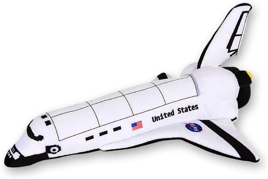 Stuffed Space Shuttle Toy, Space Stuffed Toy for Kids - 14" Soft and Cuddly Astronaut Space Toy for Toddlers - Easter Plush Basket Stuffer, Birthday Gift for Boys and Girls