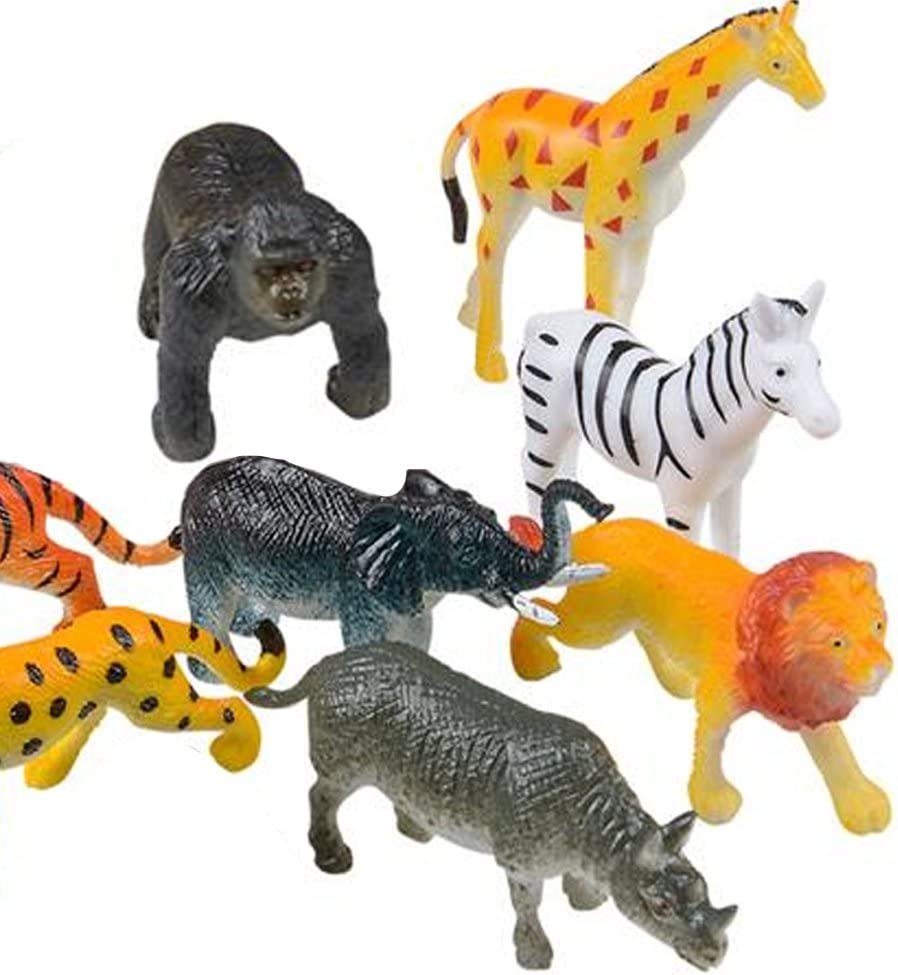 ArtCreativity Safari Animal Figurines Set for Kids - Pack of 12 - Asso ...