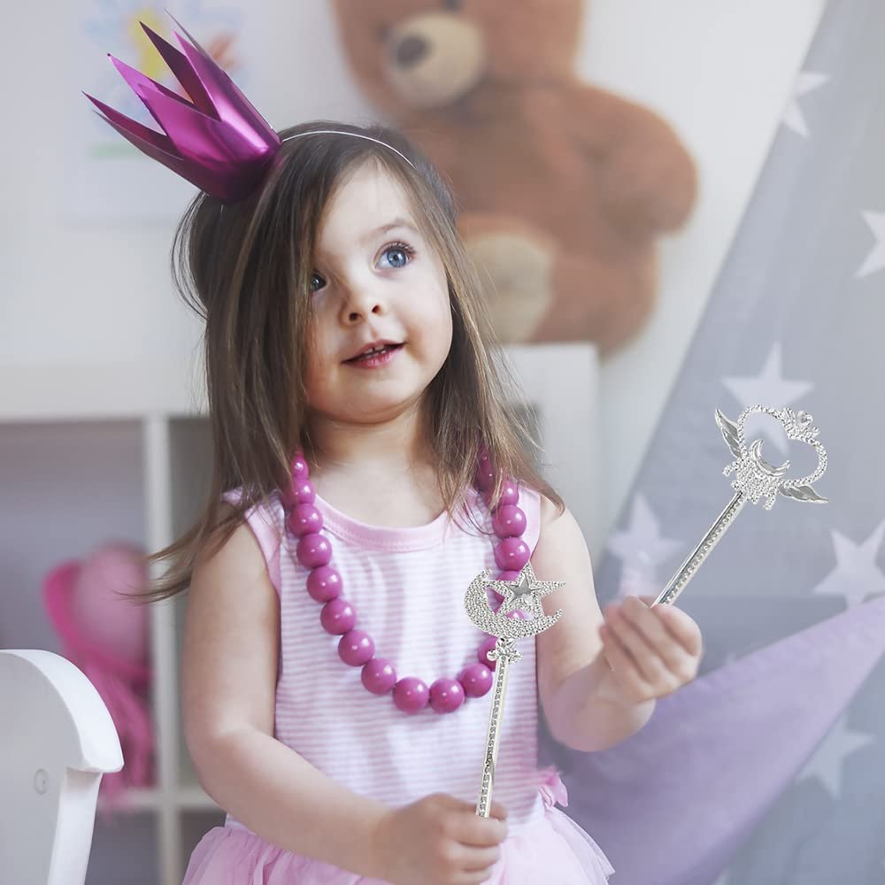 Princess Wand Ballpoint Pens, Set of 12, Pens for Kids with 4 Wand Designs and Blue Ink, Princess Party Favors for Kids, Back to School Gifts and Classroom Prizes for Boys and Girls