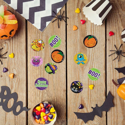 ArtCreativity Halloween Roll Stickers Assortment for Kids, 5 Rolls with Over 500 Stickers, Best for Halloween Party Favors, Treats, Décor, Classroom Crafts, Goodie Bags, Scrapbook for Boys and Girls